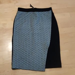 Black with silver detail skirt
